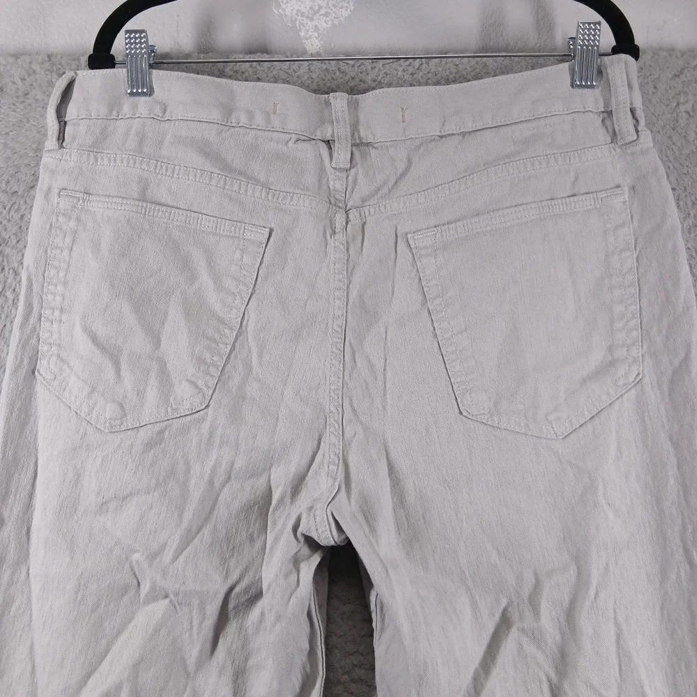 Banana Republic Mens 36x32 Slim Fit Linen Blend Pants Stone Beige Khaki